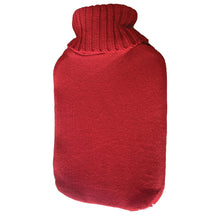Заредете изображение във визуализатора на галерията – Rubber hot water bottle in a cover "Christmas sweater" pattern 2L RC-K-298 red
