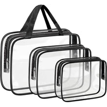 Заредете изображение във визуализатора на галерията – Travel cosmetic bag set 3 pcs RC-K-1083 transparent

