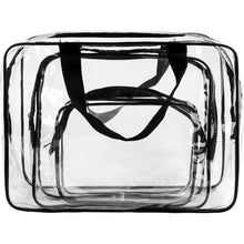 Заредете изображение във визуализатора на галерията – Travel cosmetic bag set 3 pcs RC-K-1083 transparent
