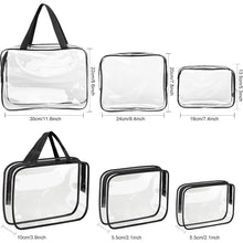 Заредете изображение във визуализатора на галерията – Travel cosmetic bag set 3 pcs RC-K-1083 transparent
