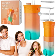 Заредете изображение във визуализатора на галерията – Electric oral irrigator 200 ml 4 tips RC-K-563 orange
