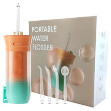 Заредете изображение във визуализатора на галерията – Electric oral irrigator 200 ml 4 tips RC-K-563 orange
