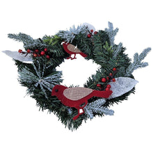 Заредете изображение във визуализатора на галерията – Christmas wreath decoration 30 cm RC-K-512 green
