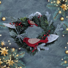 Заредете изображение във визуализатора на галерията – Christmas wreath decoration 30 cm RC-K-512 green
