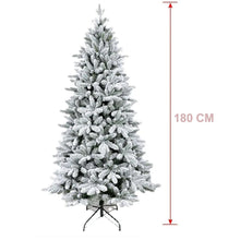 Заредете изображение във визуализатора на галерията – Artificial Christmas tree with stand Fir 180 cm RC-K-498 green / snowy
