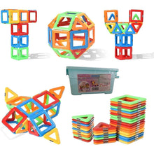 Заредете изображение във визуализатора на галерията – Magnetic educational building blocks for children set of 38 pieces RC-K-1102 multicolor
