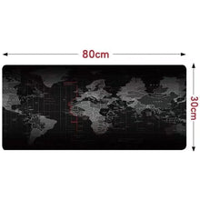 Заредете изображение във визуализатора на галерията – Mouse / keyboard pad &quot;World map&quot; 30 x 80 x 2 mm RC-K-1073 black
