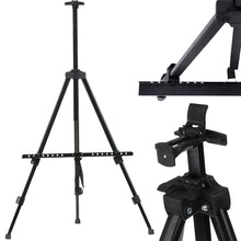 Заредете изображение във визуализатора на галерията – Aluminum painting easel with cover 155 cm RC-K-1096 black
