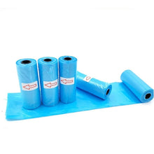 Заредете изображение във визуализатора на галерията – Plastic bags for dog excrement STRONG 8 rolls 120 pcs RC-K-776 blue
