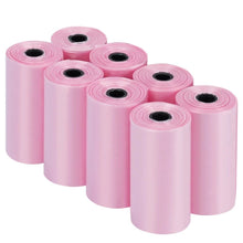 Заредете изображение във визуализатора на галерията – Plastic bags for dog excrement STRONG 8 rolls 120 pcs RC-K-778 pink
