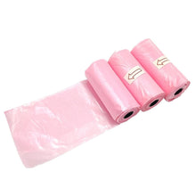 Заредете изображение във визуализатора на галерията – Plastic bags for dog excrement STRONG 8 rolls 120 pcs RC-K-778 pink

