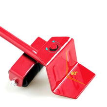 Заредете изображение във визуализатора на галерията – Set of rollers for moving furniture 150 kg RC-K-1344 red
