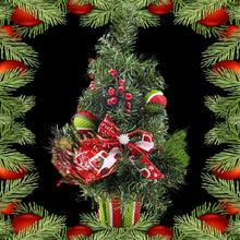 Заредете изображение във визуализатора на галерията – Decorative Christmas tree for desk 50 cm RC-K-432 green
