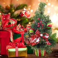 Заредете изображение във визуализатора на галерията – Decorative Christmas tree for desk 50 cm RC-K-432 green
