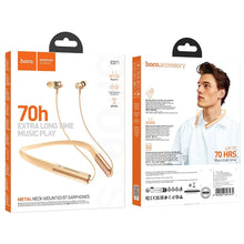 Заредете изображение във визуализатора на галерията – HOCO wireless earphones bluetooth ES71 orange smoothie
