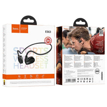 Заредете изображение във визуализатора на галерията – HOCO wireless earphones bluetooth with air conduction ES63 black
