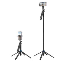 Заредете изображение във визуализатора на галерията – HOCO selfie stick with bluetooth remonte control K22 black
