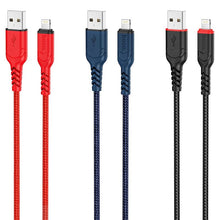 Заредете изображение във визуализатора на галерията – Кабел Hoco USB A to Lightning 2,4A X59 3 m черен
