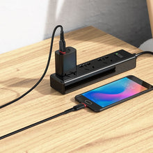 Заредете изображение във визуализатора на галерията – Кабел Hoco USB A to Micro USB 2,4A X59 3 m черен
