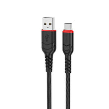 Заредете изображение във визуализатора на галерията – Кабел Hoco USB A to Micro USB 3A X59 3 m черен
