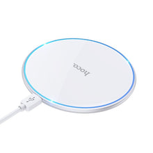 Заредете изображение във визуализатора на галерията – HOCO wireless charger with light 2A 15W CW6 Pro white

