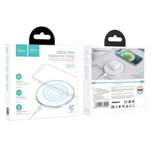 Заредете изображение във визуализатора на галерията – HOCO wireless charger with light 2A 15W CW6 Pro white
