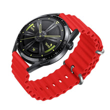 Заредете изображение във визуализатора на галерията – HOCO silicone strap 22 mm WH01 red
