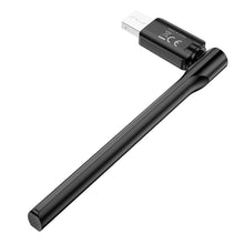 Заредете изображение във визуализатора на галерията – HOCO wireless network card with external antena USB Wifi4 HI32 black
