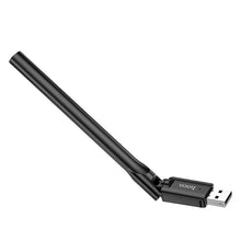 Заредете изображение във визуализатора на галерията – HOCO wireless network card with external antena USB Wifi4 HI32 black
