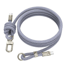 Заредете изображение във визуализатора на галерията – Кабел Hoco Type C to Type C lanyard shape 3A 60W GH7 1,8 m denim син
