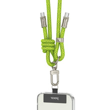 Заредете изображение във визуализатора на галерията – Кабел Hoco Type C to Type C lanyard shape 3A 60W GH7 1,8 m fluorescent зелен
