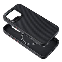 Заредете изображение във визуализатора на галерията – Carbon Elite Mag Cover compatible with MagSafe for IPHONE 15 black
