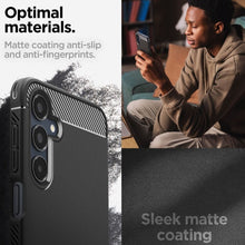 Заредете изображение във визуализатора на галерията – SPIGEN RUGGED ARMOR калъф за SAMSUNG A16 4G / 5G matte черен
