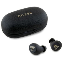 Заредете изображение във визуализатора на галерията – GUESS wireless earphones bluetooth TWS ENC GUTWSPGTSPSK (PU Grainee Classic Logo) black

