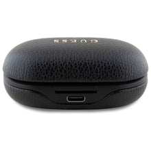 Заредете изображение във визуализатора на галерията – GUESS wireless earphones bluetooth TWS ENC GUTWSPGTSPSK (PU Grainee Classic Logo) black
