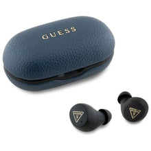 Заредете изображение във визуализатора на галерията – GUESS wireless earphones bluetooth TWS ENC GUTWSPGTSPSB (PU Grainee Classic Logo) blue
