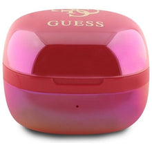 Заредете изображение във визуализатора на галерията – GUESS wireless earphones bluetooth TWS GUTWSJ144ESF (Mini Iridescent 4G Printed Logo) fuschia
