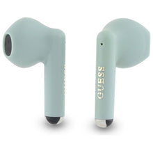 Заредете изображение във визуализатора на галерията – GUESS wireless earphones bluetooth TWS GUTWSJ14ESGN (Printed Classic Logo) green
