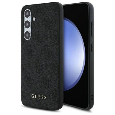 Оригинален гръб GUESS за SAMSUNG S24 FE GUHCS24FEG4GFGR (HC PU 4G Metal Logo) сив