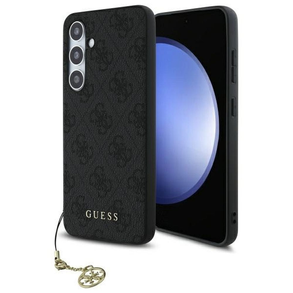 Оригинален гръб GUESS за SAMSUNG S24 FE GUHCS24FEGF4GGR (HC PU 4G Charm) сив