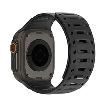 Заредете изображение във визуализатора на галерията – DUX DUCIS strap CS magnetic silicone for Apple Watch 42/44/45/46/49mm black
