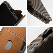 Заредете изображение във визуализатора на галерията – FOLIO Side Калъф тип книга MAGNET за SAMSUNG A55 кафяв

