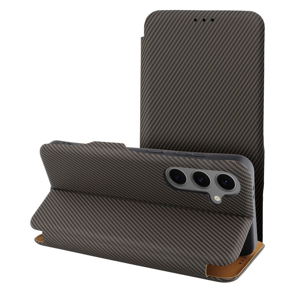 FOLIO Side Magnet book case compatible with S-PEN for SAMSUNG S24 ULTRA brown