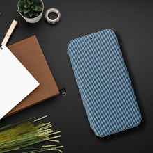 Заредете изображение във визуализатора на галерията – FOLIO Side Калъф тип книга MAGNET за SAMSUNG A55 син
