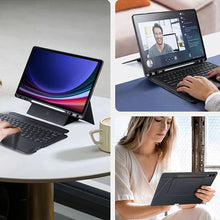 Заредете изображение във визуализатора на галерията – DUX DUCIS case DK foldable with Wireless Keyboard for SAMSUNG Tab S10 Plus/S9 Plus/S9 FE Plus black
