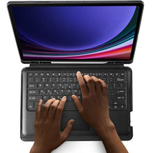 Заредете изображение във визуализатора на галерията – DUX DUCIS case DK foldable with Wireless Keyboard for SAMSUNG Tab S10 Plus/S9 Plus/S9 FE Plus black
