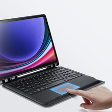 Заредете изображение във визуализатора на галерията – DUX DUCIS case DK foldable with Wireless Keyboard for SAMSUNG Tab S10 Plus/S9 Plus/S9 FE Plus black
