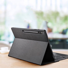 Заредете изображение във визуализатора на галерията – DUX DUCIS case DK foldable with Wireless Keyboard with backlight for SAMSUNG Tab S10 Ultra/S9 Ultra/S8 Ultra black
