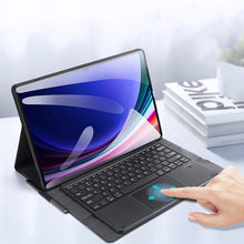Заредете изображение във визуализатора на галерията – DUX DUCIS case DK foldable with Wireless Keyboard with backlight for SAMSUNG Tab S10 Ultra/S9 Ultra/S8 Ultra black
