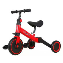 Заредете изображение във визуализатора на галерията – Children's multifunctional tricycle red
